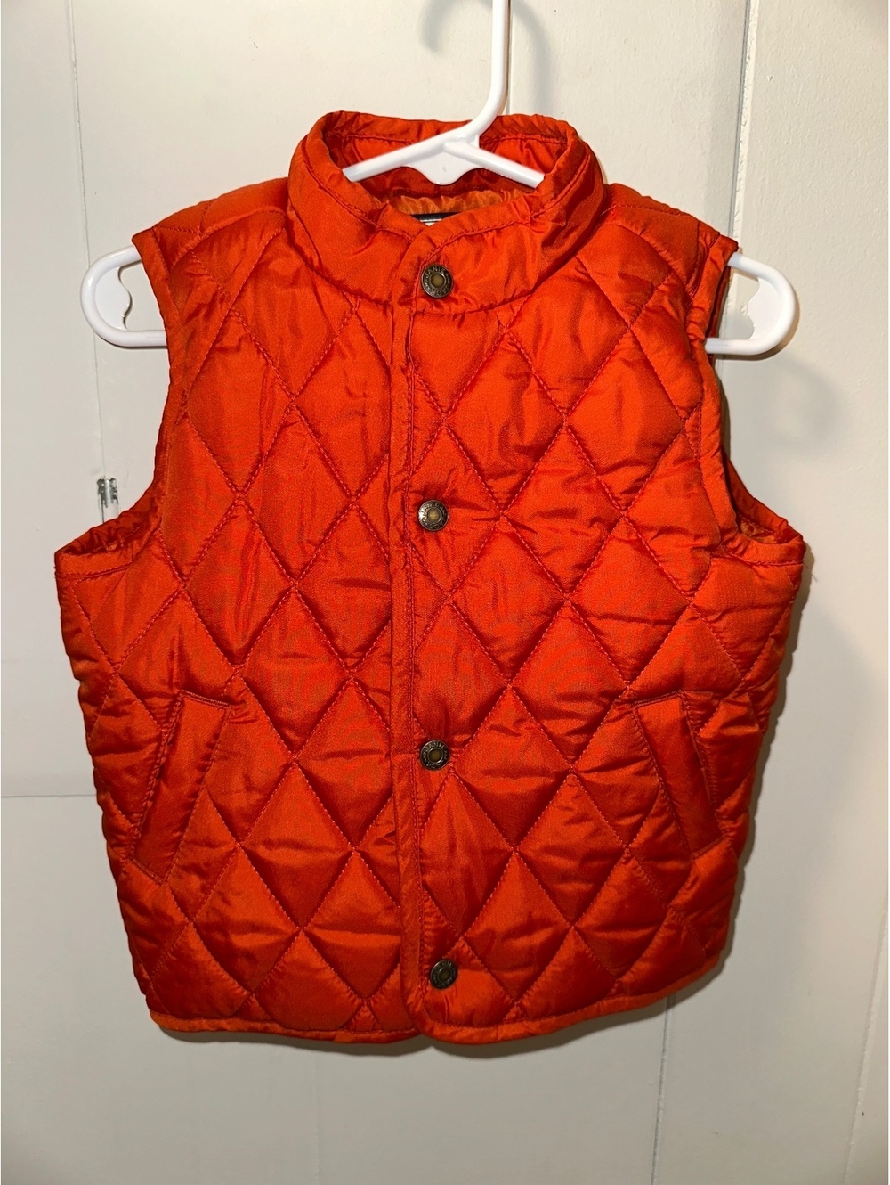 Janie and Jack Toddler Quilted Orange Vest Size 12-18 Months